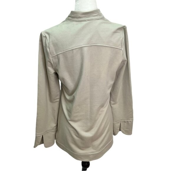 NEON Buddah Coconut Button Front Beige Cotton Jersey Jacket Size XS - Picture 7 of 12